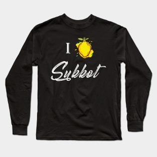 Four Species I Love Sukkah Long Sleeve T-Shirt